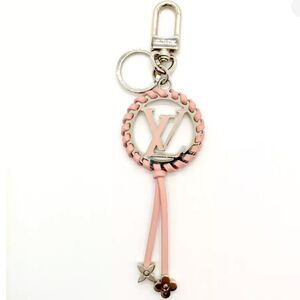 Authentic Louis Vuitton Pink Whisper Very Bag Charm Key Holder Preloved